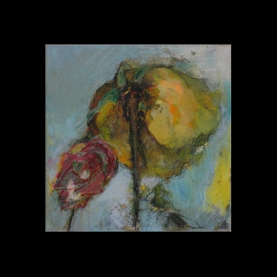 Anlehnen – Zwei trockene Rosen. 2008.