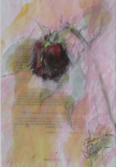 Rote, trockene Rose. 2004.